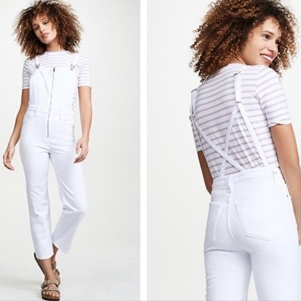 NWT Hudson Avalon Overalls White Size: 31